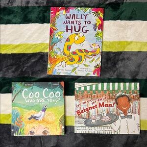 Wally Wants to Hug + Two Children's Picture Books - Colorful Set